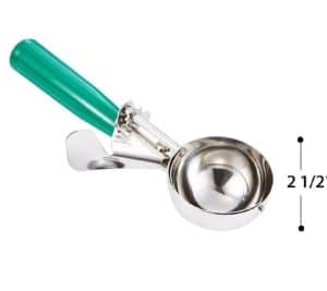 Ice Cream Scoop: 2.75oz Trigger Action Ice Cream Scoop, Green