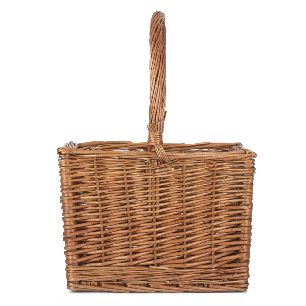 Bottle Holder: 2 Bottle Carrier, Wicker - Image 4