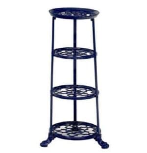 Pan Stand: 4 Tier Cast Aluminium Pan Stand, Blue