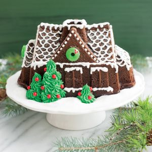 Bundt Pan: Nordic Ware Gingerbread House, Silver