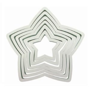 Cookie Cutter Set: PME 6 x Stars White