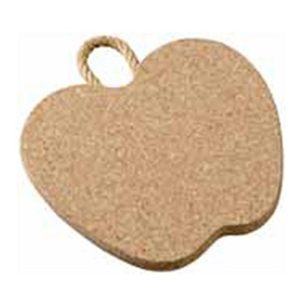 Trivet: 1 x 22cm Apple Shaped Trivet, Cork