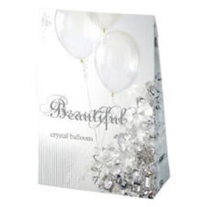 Helium Fill Balloons: 20 x Crystal Balloons with Ribbon
