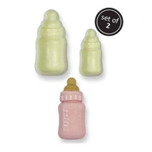 Mould Set: 2 x Baby Bottle Moulds, Plastic