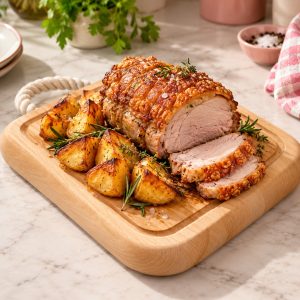 Carving Board: 25cm x 25cm Board with Rope Handle, Beechwood