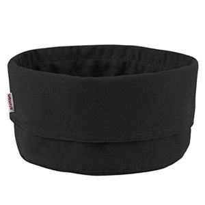 Bread Bag: 21cm Round Stelton Black Bread Bag, 100% Cotton