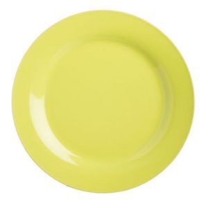 Dinner Plate: 1 x 27cm Brights Green Dinner Plate, Ceramic