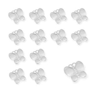 Table Diamantes: Clear, Butterflies