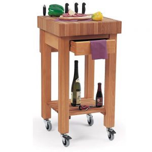 Butchers Trolley: 1 Drawer Marlborough Kitchen Trolley, Assembled
