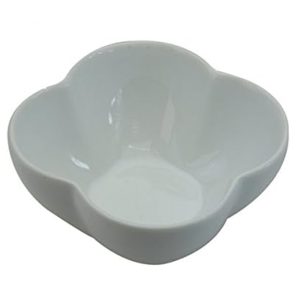 Dip Bowl: 10cm Clover Dish Dip Dish, Porcelain