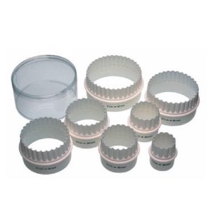 Cookie Cutter Set: 7 Double Edged Biscuit / Pastry Cutters, Plastic
