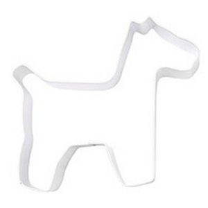 Cookie Cutter: 9.5cm White Dog
