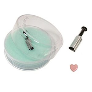 Plunger Cutter: 0.63cm Heart Plunger Cutter, Stainless Steel