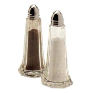 Salt and Pepper Shaker Set: Lighthouse Shakers, Glass