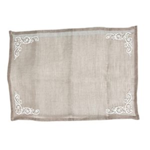 Placemat Set: 4 x Grey Voile Placemats, Linen