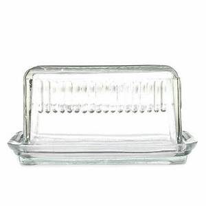 Butter Dish: Louella Butter Dish, Glass