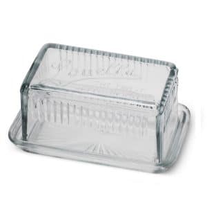 Butter Dish: Louella Butter Dish, Glass