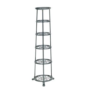 Pan Stand: 6 Tier Cast Aluminium Pan Stand, Graphite