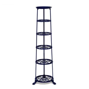 Pan Stand: 6 Tier Cast Aluminium Pan Stand, Blue