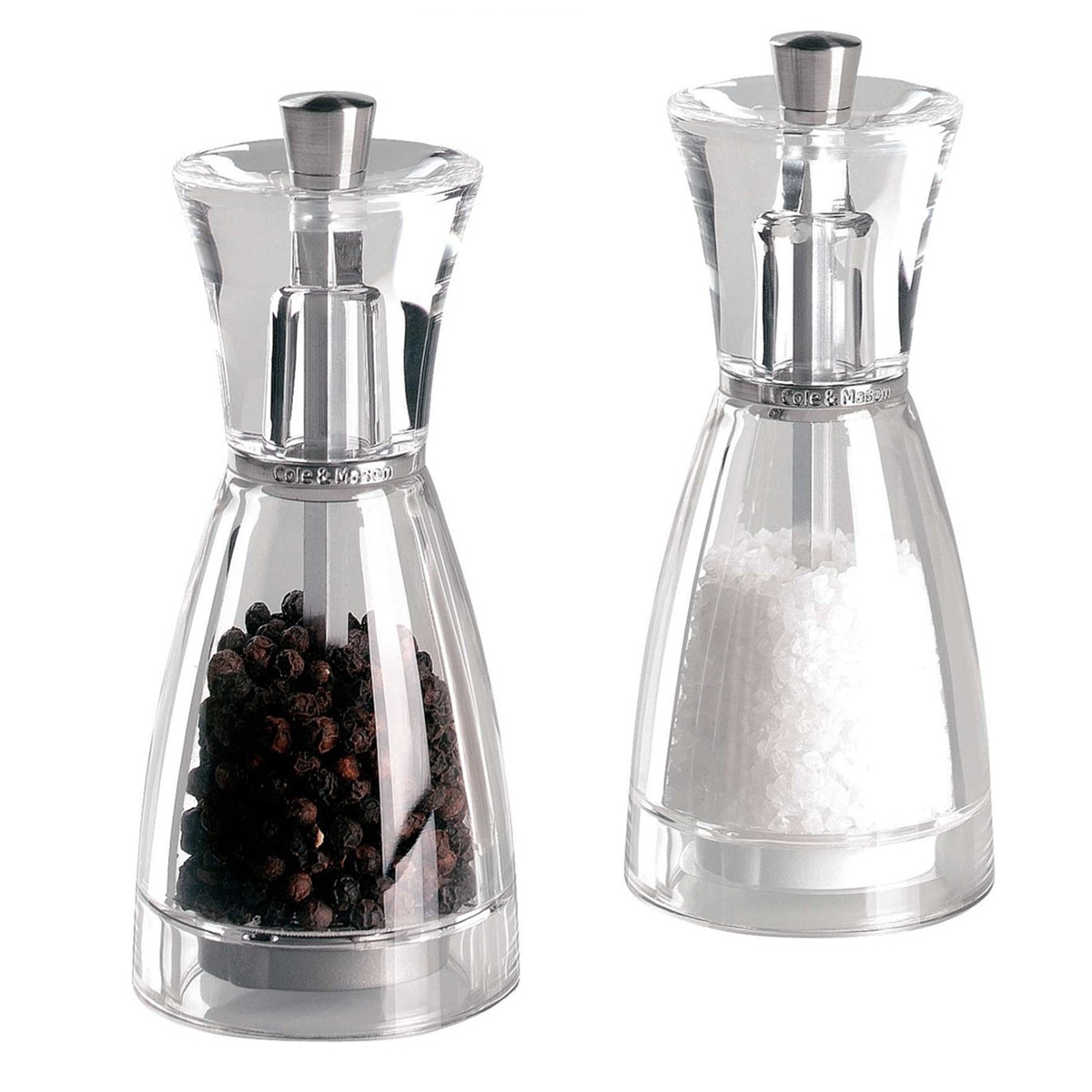 Salt and Pepper Grinder Set: 12.5cm Cole & Mason Pina Mills
