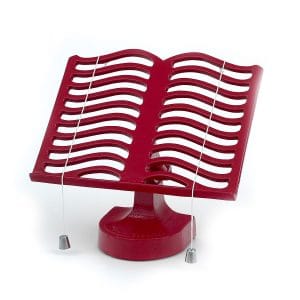 Recipe Book Stand: Cast Iron Cook Book Stand, Chilli Red