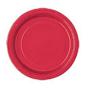 Paper Plates: 20 x Red Plates