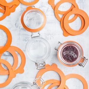 Preserve Jar Replacement Parts: Kilner Round Clip Top Replacement Seals, Fits 0.125L, 0.35L, 0.5L, 1L, 1.5L, , 2L and 3L Jars