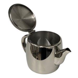 Tea Pot: 4 Cup Tea Pot, Stainless Steel