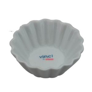 Dip Bowl: 7.4cm Fluted Dip Dish, Porcelain