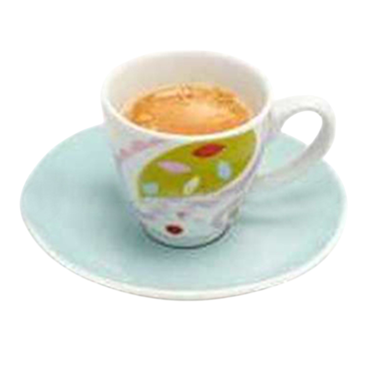 Espresso Cup and Saucer Set: 4 x Mary Lou Espresso Cup and Saucer Set, Porcelain