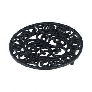 Trivet: 1 x 20cm Octopus and Fish Trivet, Black