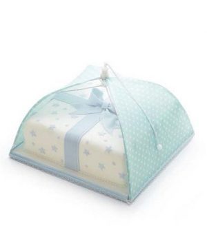 Food Umbrella: 30cm Green Polka Dot Umbrella
