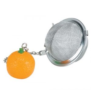 Tea Infuser: Orange Tea Infuser, Stainless Steel