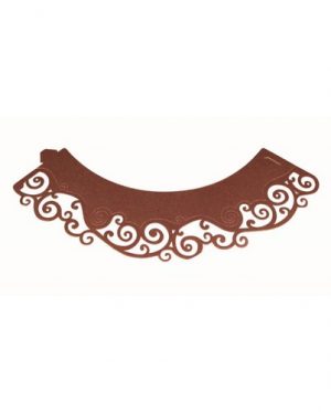 Cupcake Wraps: 12 x Brown Swirls