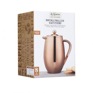 Cafetiere: 8 Cup Le'Xpress Insulated Cafetiere, Copper