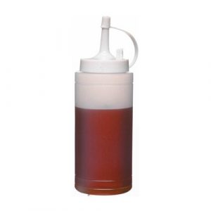 Sauce Bottle: Clear Squeezy Bottle, Plastic