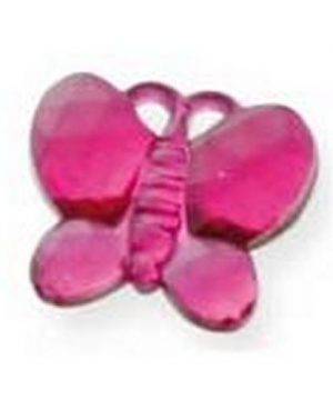 Table Decorations: 21g Butterfly Diamantes, Cerise