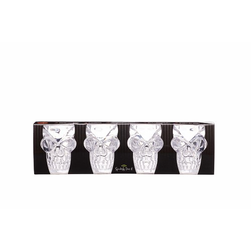 Shot Glasses: 4 x Spookily Does It, Plastic