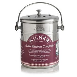 Compost Bin: 2 Litre Kilner Compost Bin, Stainless Steel