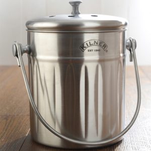 Compost Bin: 2 Litre Kilner Compost Bin, Stainless Steel