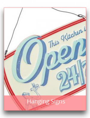 Hanging Signs and Kitchen Decoration