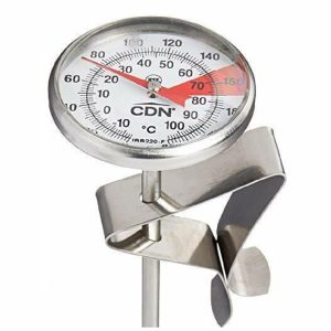 Milk Thermometer: CDN Milk and Beverage Frothing Thermometer, Stainless Steel