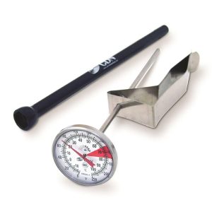Milk Thermometer: CDN Milk and Beverage Frothing Thermometer, Stainless Steel
