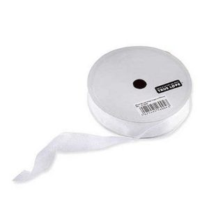 Ribbon: 15mm x 20 Meters Organza Ribbon, White