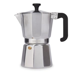 Italian Espresso Coffee Maker: 6 Cup Italian Moka Pot, Aluminium