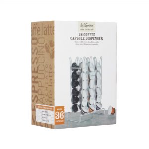 Coffee Pod Holder: 36 Nespresso Capsule Holder, Stainless Steel