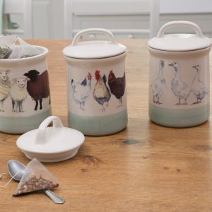 Apple Farm Geese Sugar Canister