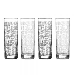 Hi Ball Glasses: 4 x 290ml Soho Tumblers, Glass