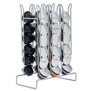 Coffee Pod Holder: 36 Nespresso Capsule Holder, Stainless Steel