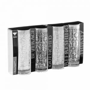 Hi Ball Glasses: 4 x 290ml Soho Tumblers, Glass